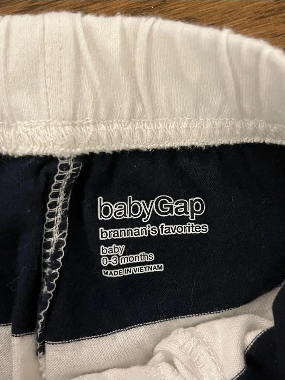 Baby Gap Boys Bundle 0-3 Months Bottoms Shorts Pants Sleeper Blue Striped